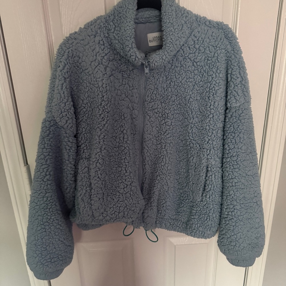 Urban Outfitters Blue Teddy Jacket